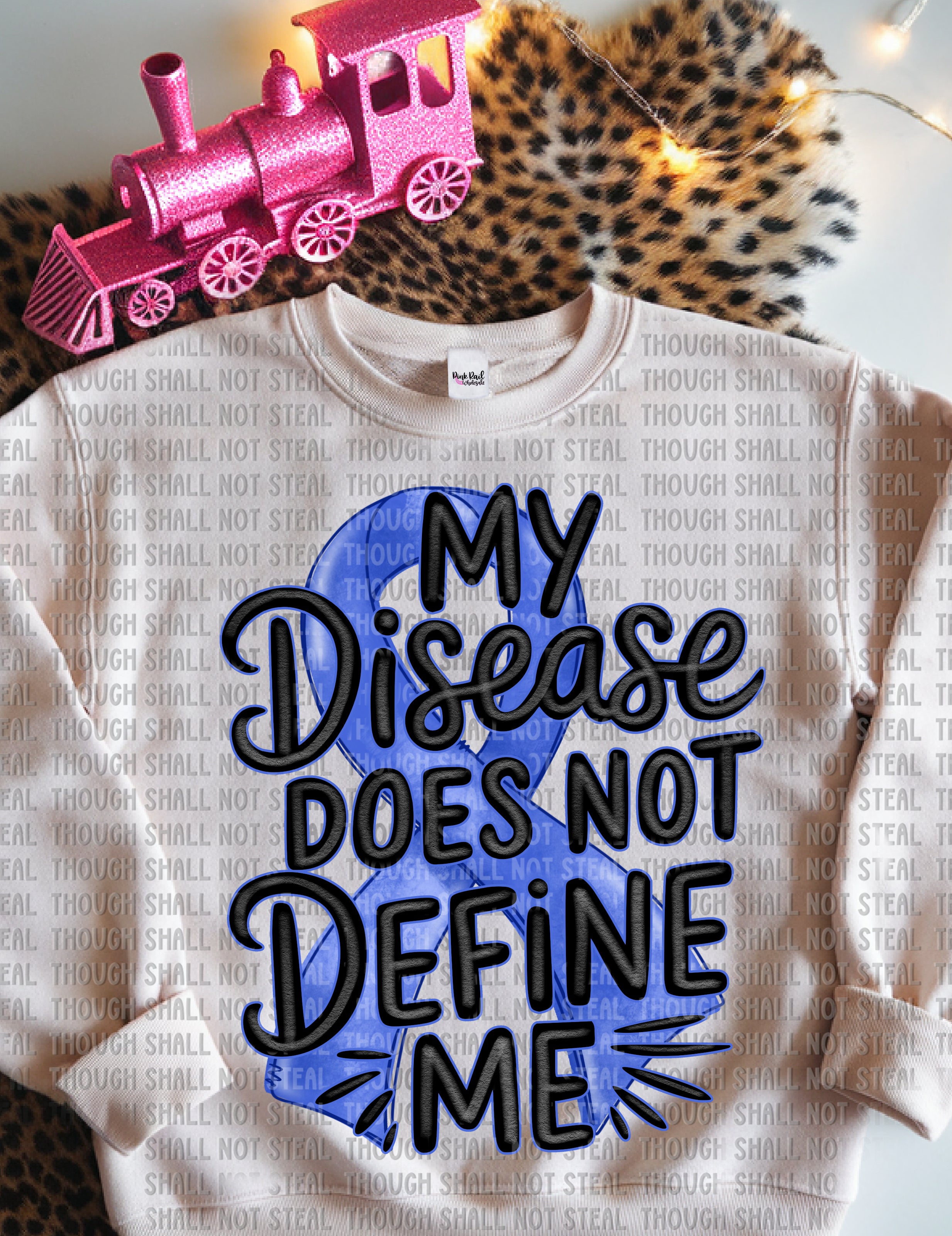 26-162 Dark Blue - My Disease Does Not Define Me DTF TRANSFER ONLY