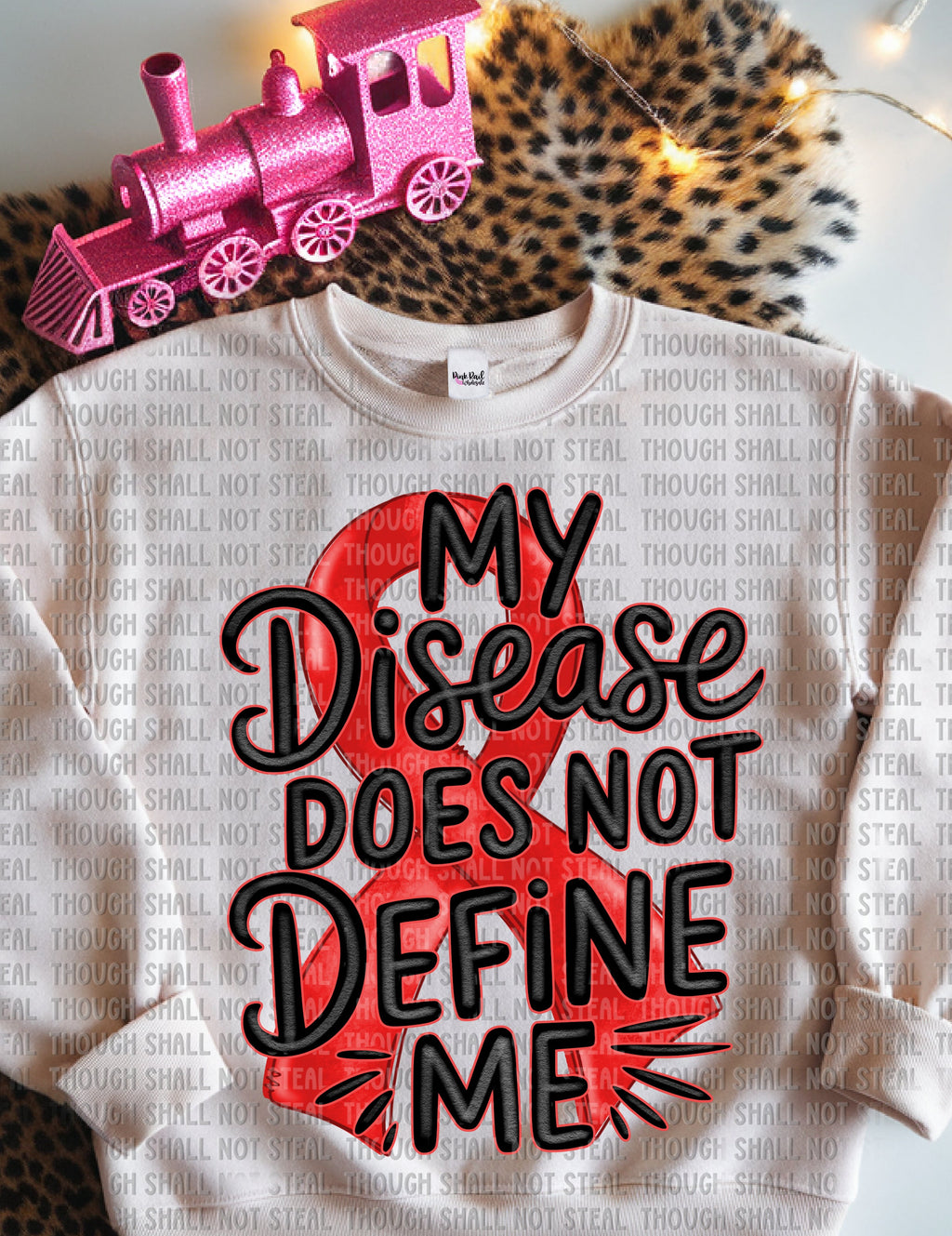 26-168 Red - My Disease Does Not Define Me Completed Tee