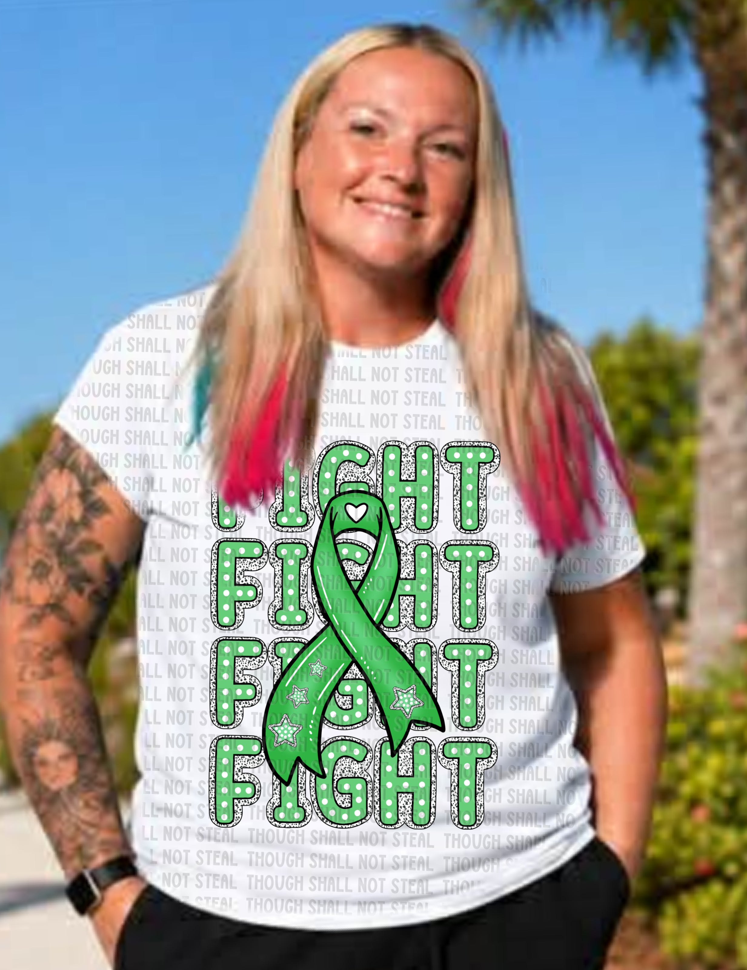 26-183 Fight fight fight (Choose Color) DTF TRANSFER ONLY