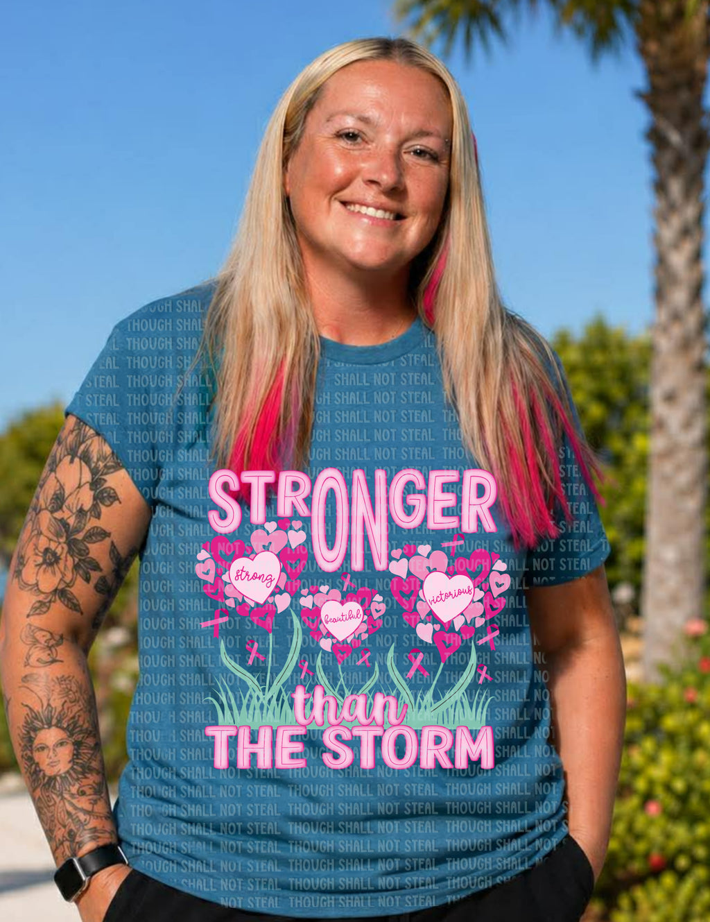 26-188 Stronger than the storm Completed Tee