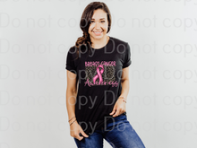 Load image into Gallery viewer, 45-30 breast cancer awareness leopard pink ribbon Completed Tee
