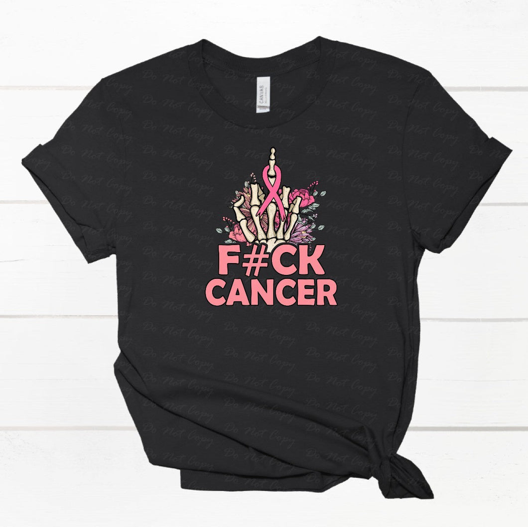 45-79 f#ck cancer  Breast Cancer Awareness Completed Tee