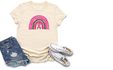 Load image into Gallery viewer, 45-87 pink rainbow Breast Cancer Awareness Completed Tee
