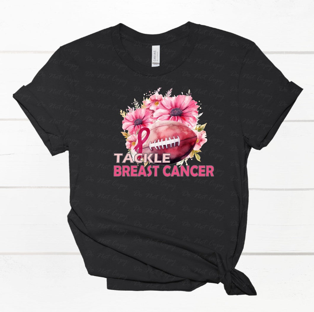 45-90 tackle breast cancer, Breast Cancer Awareness Completed Tee