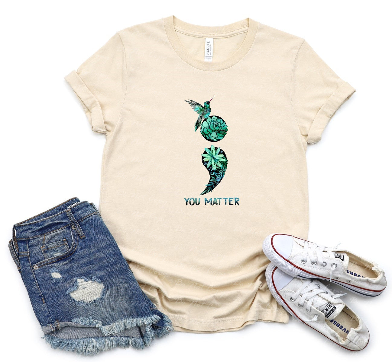 26-93 You Matter Hummingbird  DTF TRANSFER ONLY