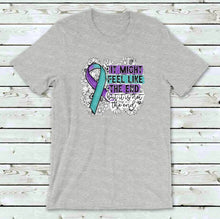 Load image into Gallery viewer, 26-95 It Might Feel Like the End suicide awareness Completed Tee
