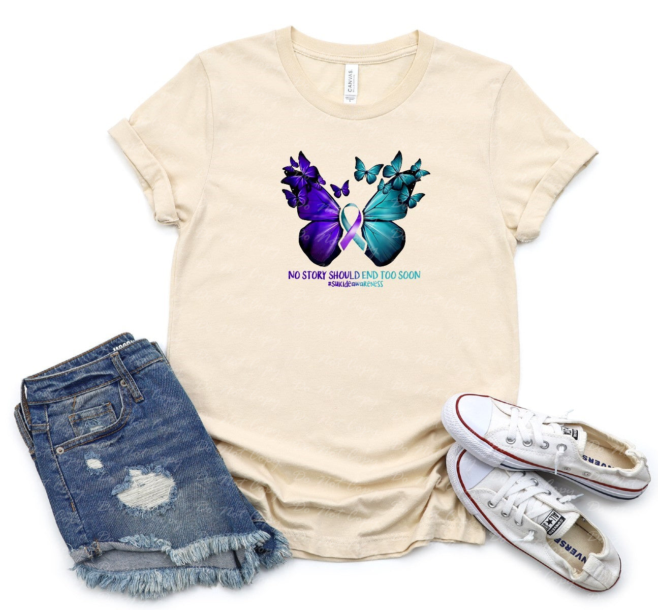 26-96 No story should end too soon butterfly  DTF TRANSFER ONLY