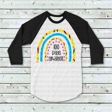 Load image into Gallery viewer, 27-10 100 Days Smarter Rainbow Completed Tee
