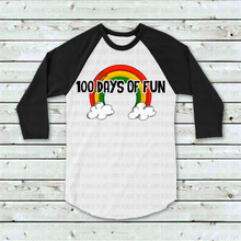 Load image into Gallery viewer, 27-14 100 Days Of Fun Rainbow Completed Tee
