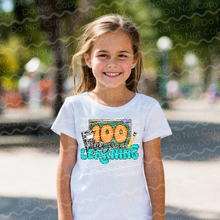 Load image into Gallery viewer, 27-22 100 Days Of Learning Chalkboard Completed Tee
