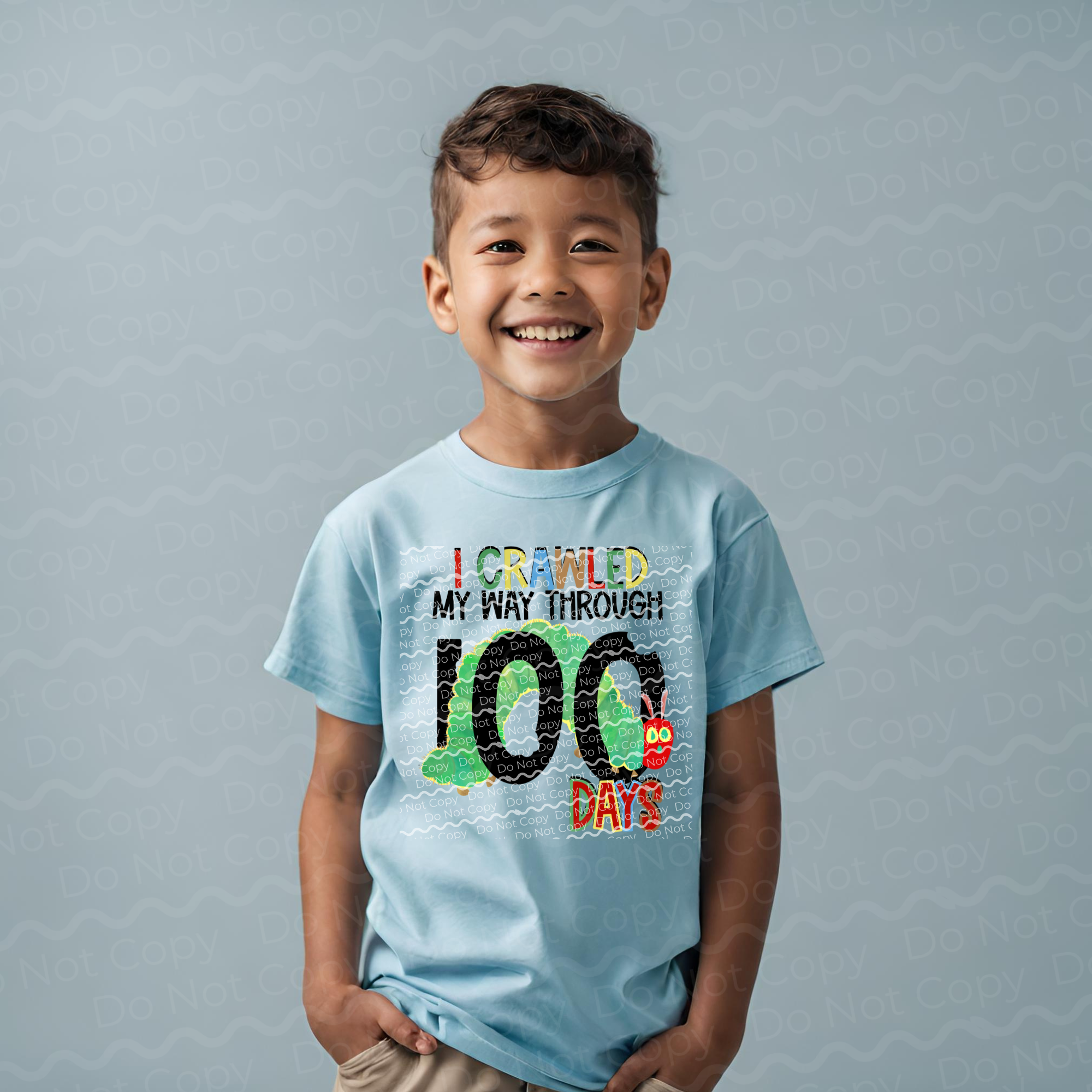 27-26 Crawled Through 100 Days - Black DTF TRANSFER ONLY