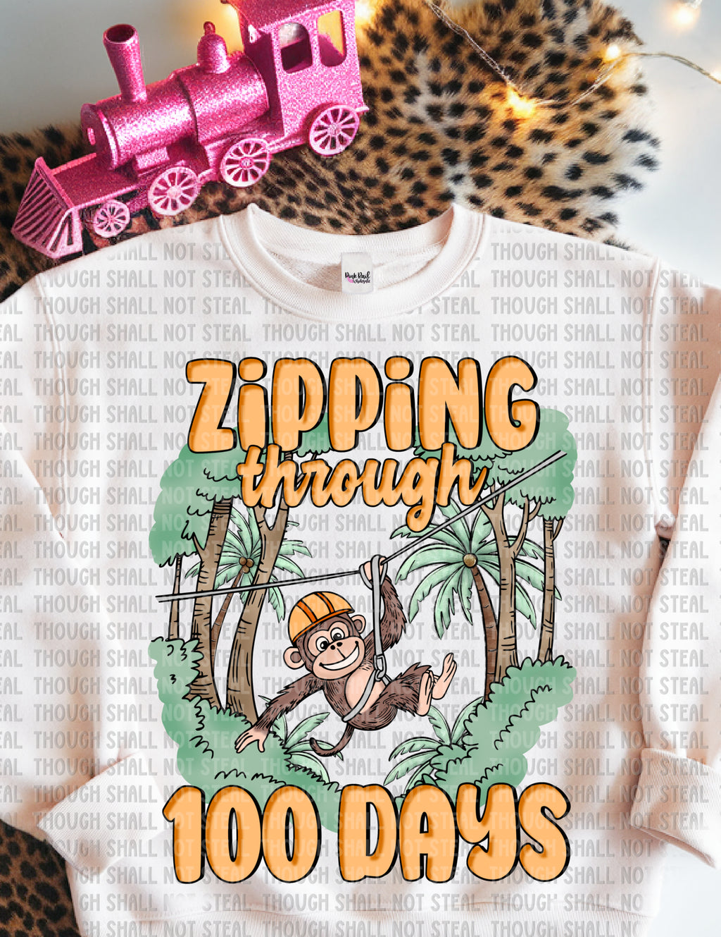 27-42 Zipping through 100 Days Completed Tee