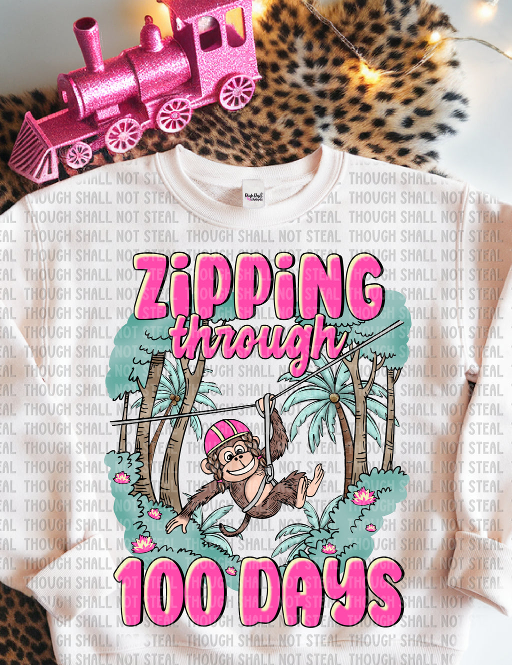 27-42 Zipping through 100 Days Completed Tee
