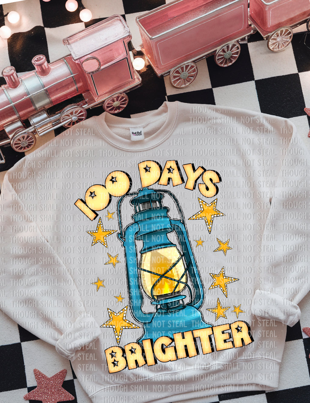 27-48 Lantern - 100 Days Brighter Completed Tee