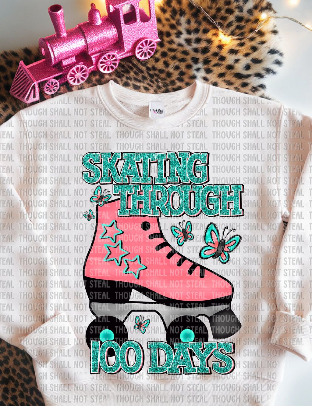 27-49 Skating through 100 Days Completed Tee