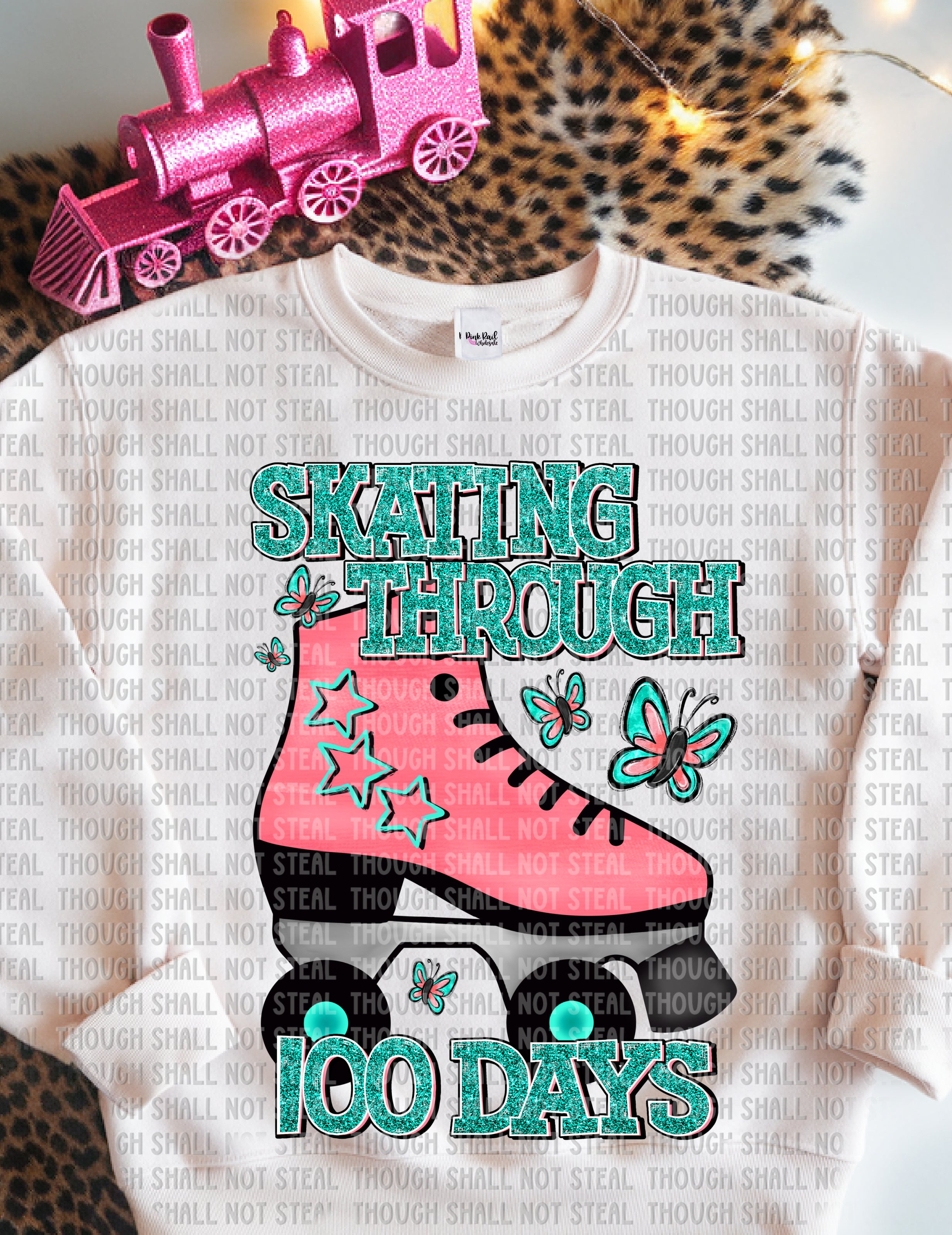 27-49 Skating through 100 Days Completed Tee