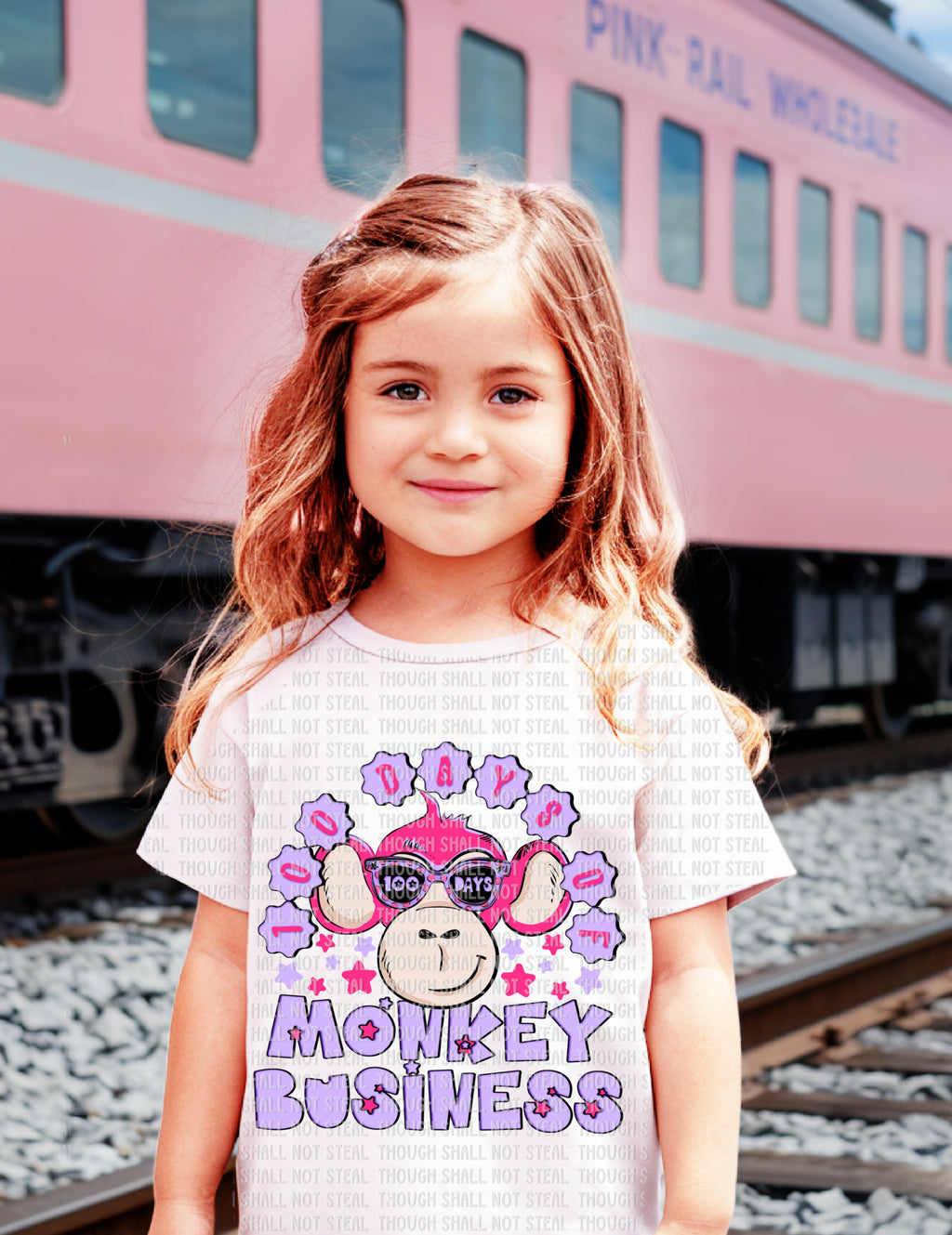 27-54 100 Days of Monkey Business DTF TRANSFER ONLY