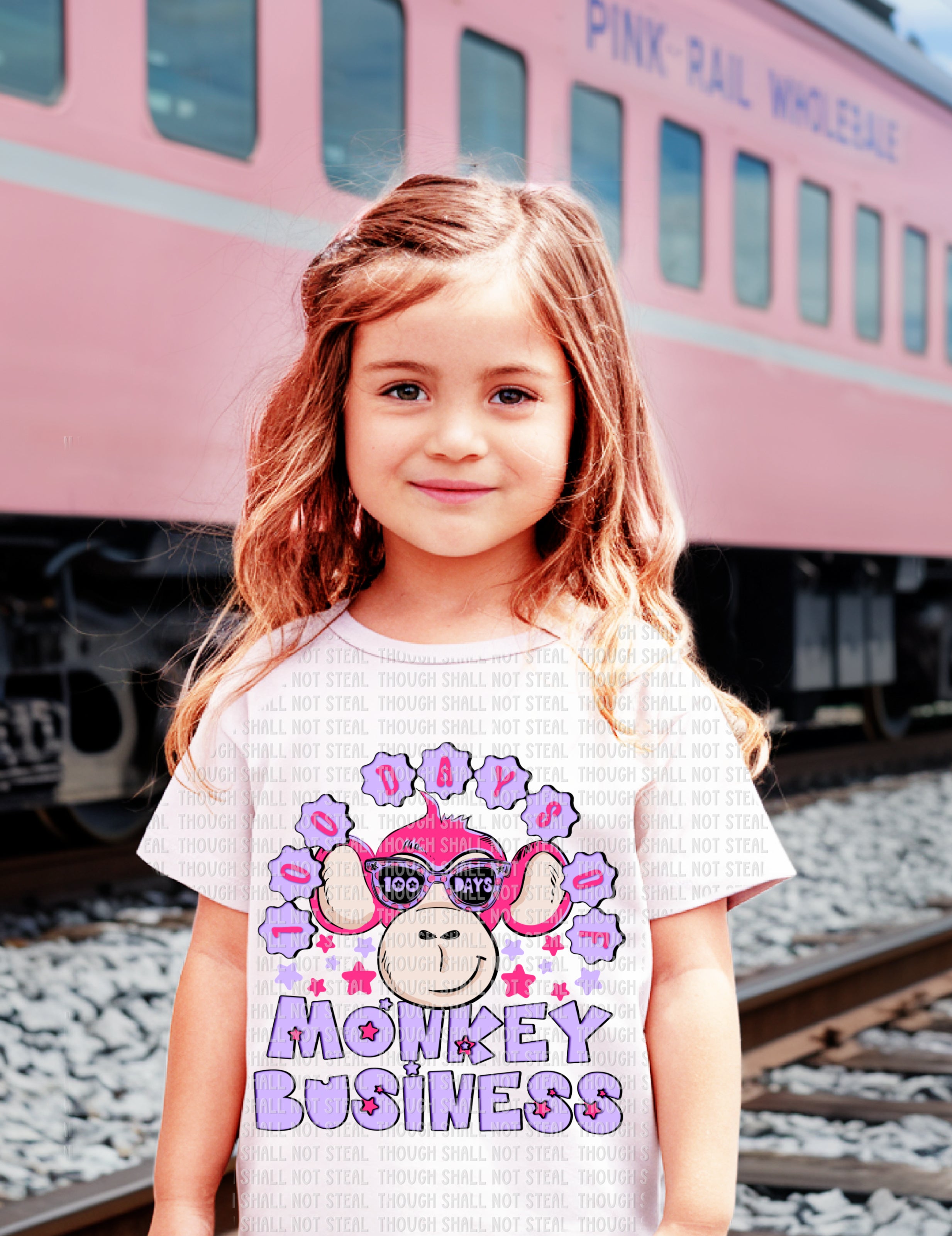 27-54 100 Days of Monkey Business DTF TRANSFER ONLY