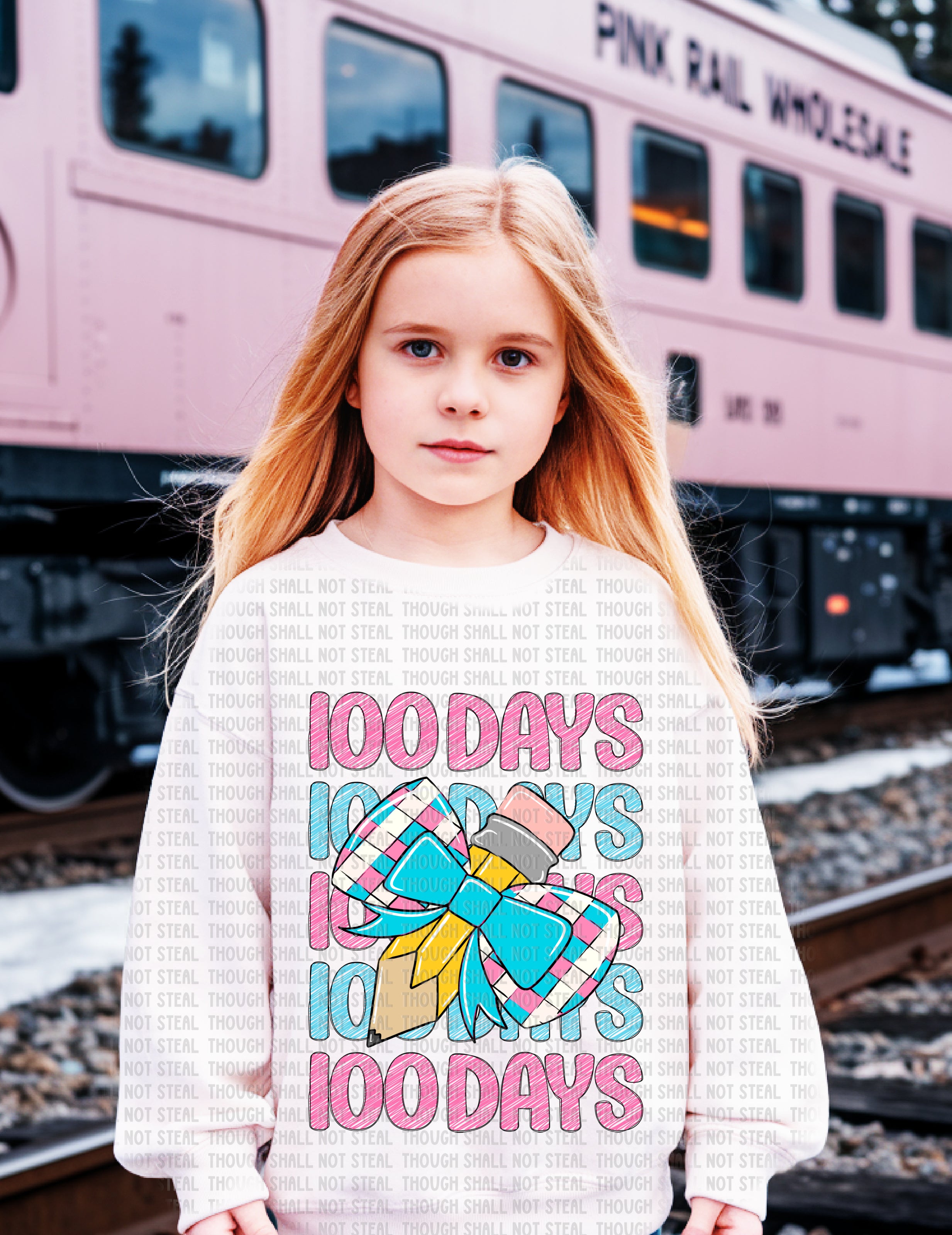 27-56 Pencil 100 days DTF TRANSFER ONLY