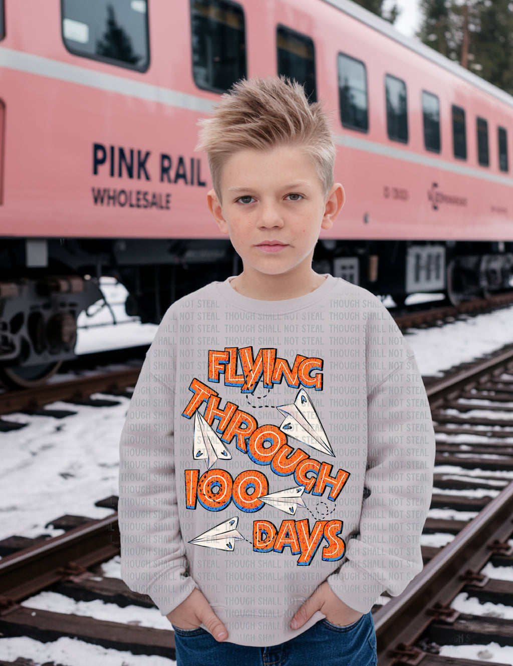 27-61 Flying through 100 days DTF TRANSFER ONLY