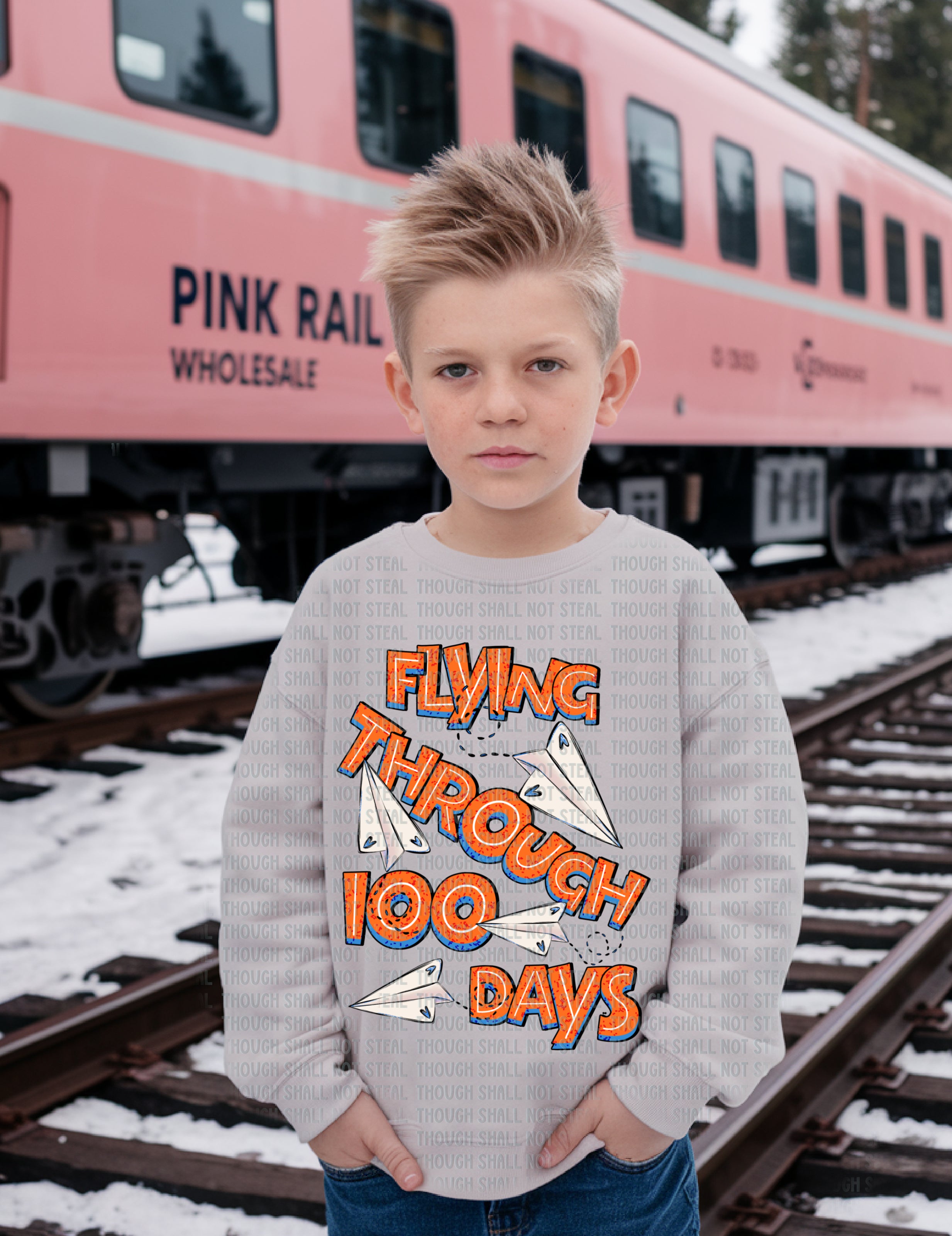 27-61 Flying through 100 days DTF TRANSFER ONLY