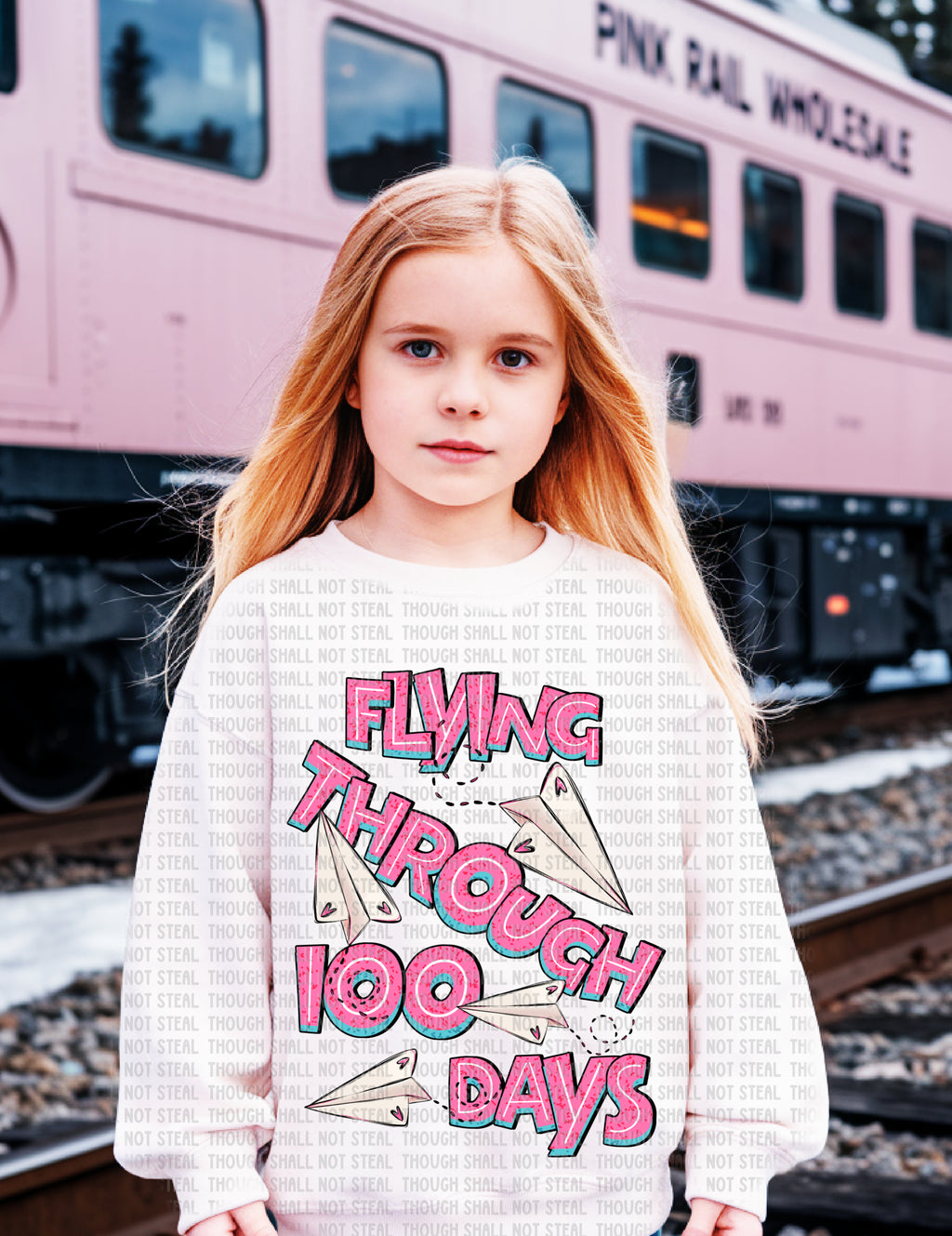 27-61 Flying through 100 days DTF TRANSFER ONLY