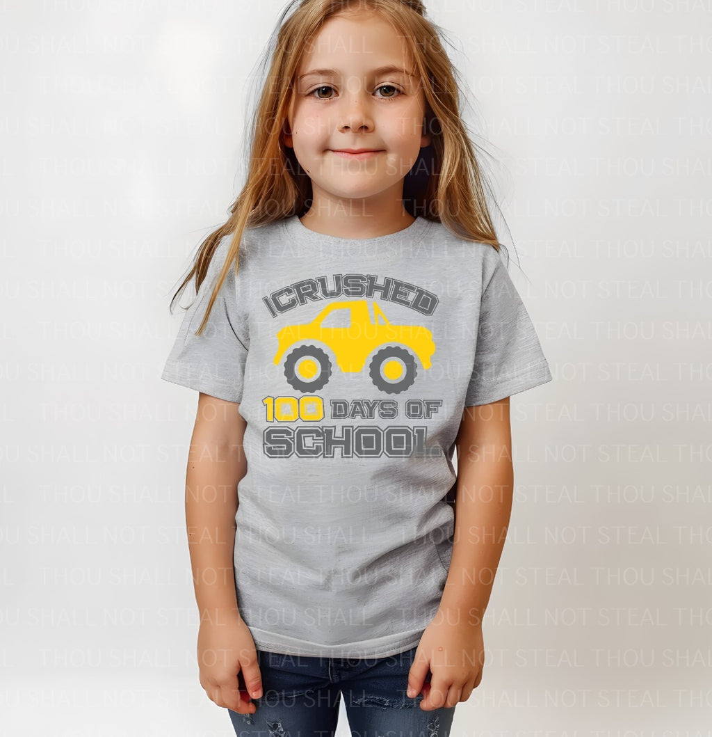 27-69 I Crushed 100 days of School Completed Tee