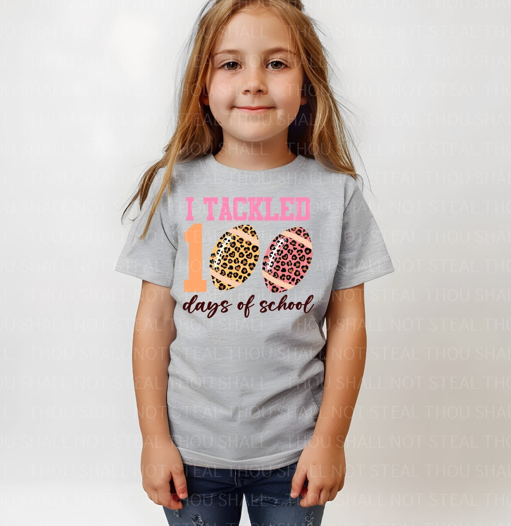 27-71 I Tackled 100 Days of School Completed Tee
