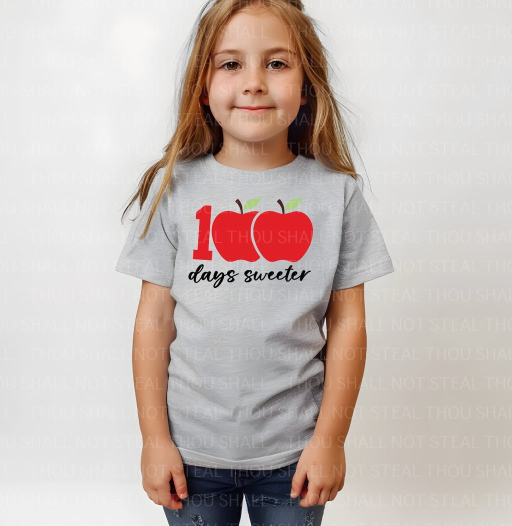 27-74 100 Days Sweeter Completed Tee
