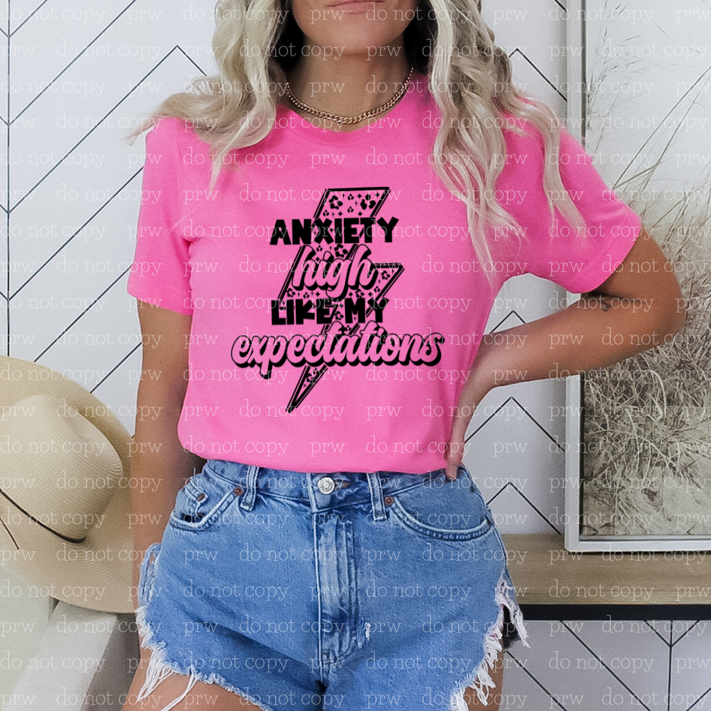 29-12 Anxiety High Like My Expectations Completed Tee