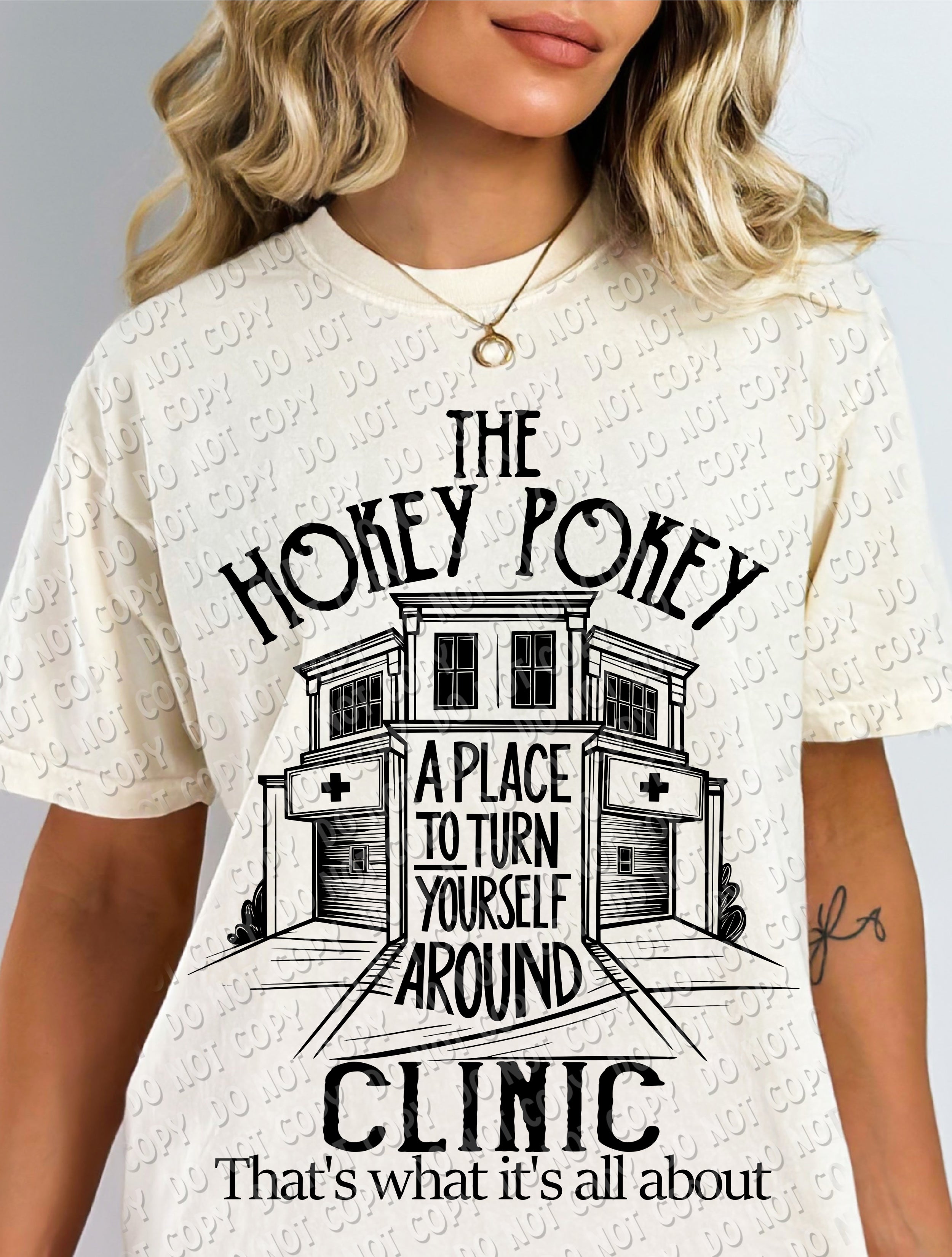 29-24 Hokey Pokey Clinic - Black DTF TRANSFER ONLY