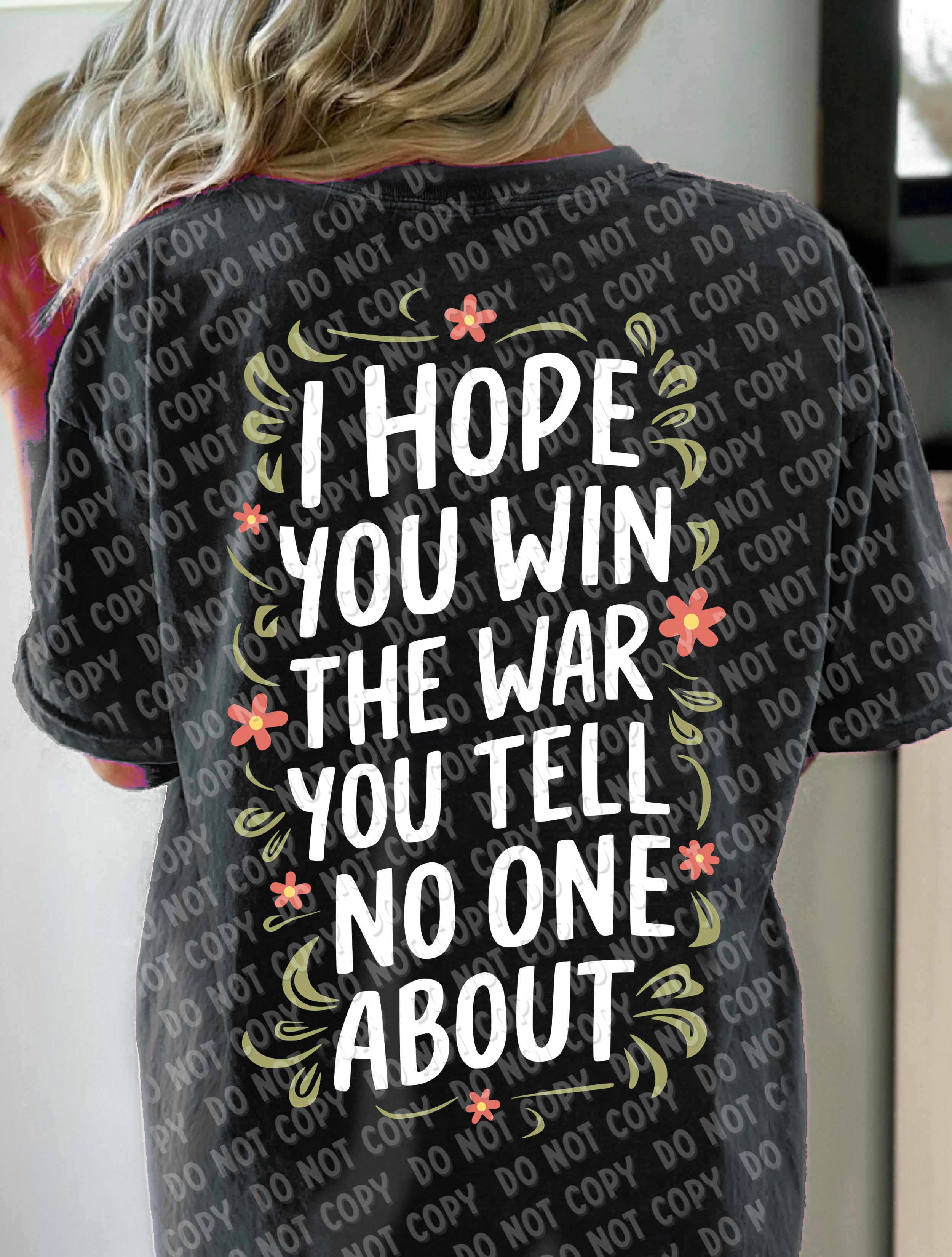 29-30 I hope you win - White DTF TRANSFER ONLY