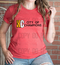 Load image into Gallery viewer, 30-169 KC City Of Champions YWB PGB Mock Completed Tee
