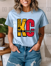 Load image into Gallery viewer, 30-172 KC 2024 Champs Disco Faux Sequin PGB Completed Tee
