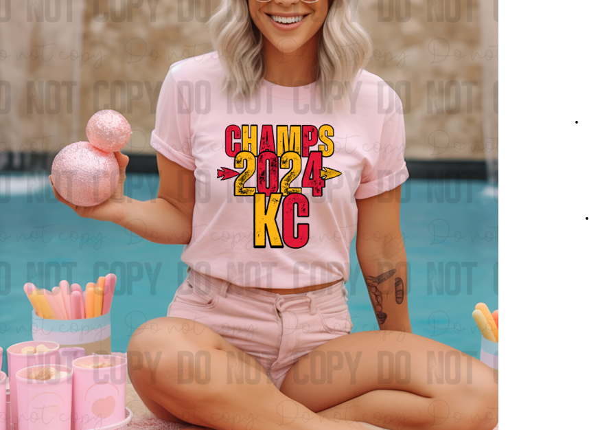 30-189 Kansas City Distressed 2024 Champs PGB DTF TRANSFER ONLY