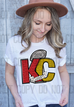 Load image into Gallery viewer, 30-193 KC Champs 2024 Glitter PGB Completed Tee
