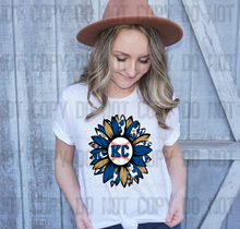 Load image into Gallery viewer, 30-213 KC Baseball Sunflower PGB KC Completed Tee
