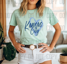 Load image into Gallery viewer, 30-223 Paintbrush Kansas City Sporting Soccer PGB KC Completed Tee
