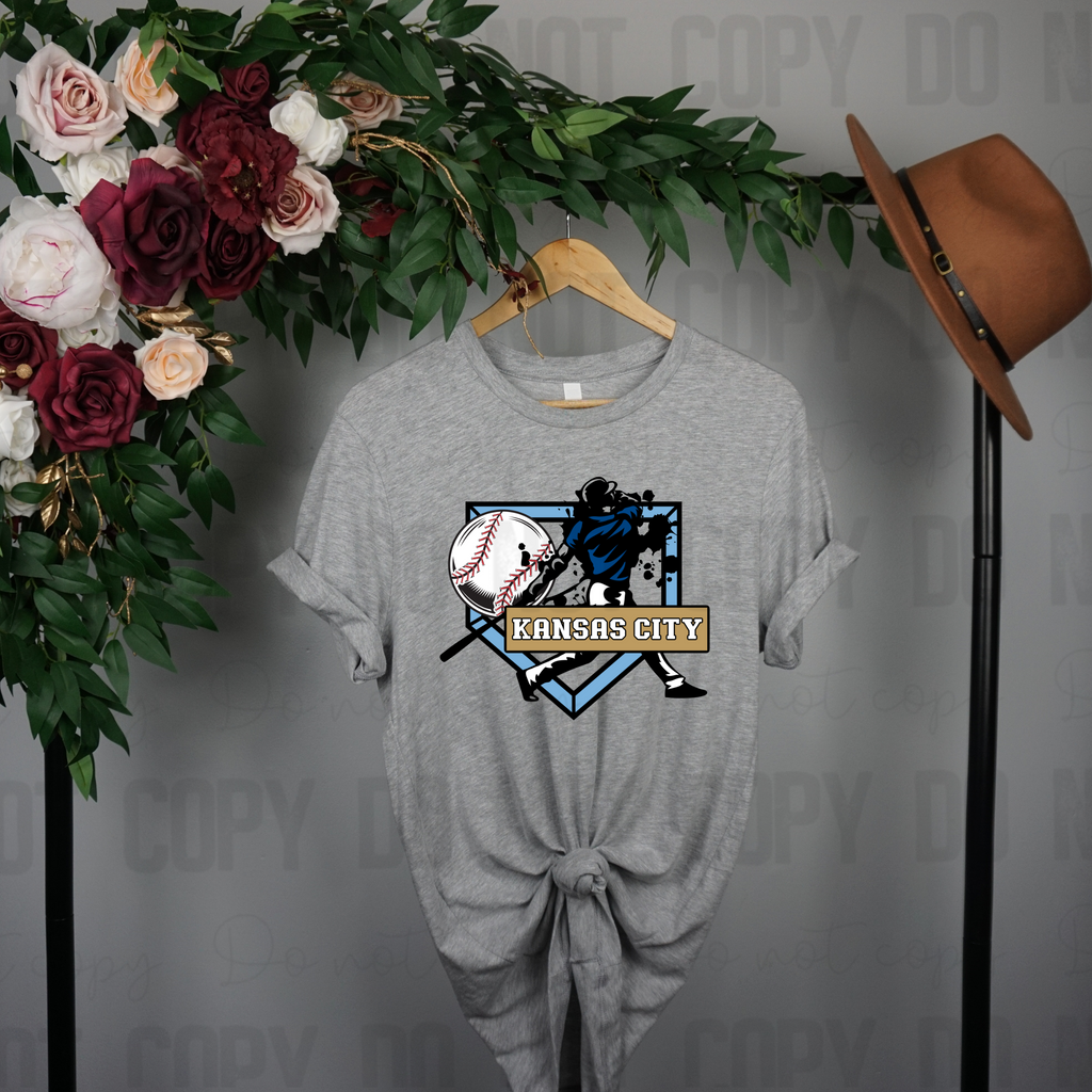 30-233 Kansas City Baseball PGB KC Completed Tee