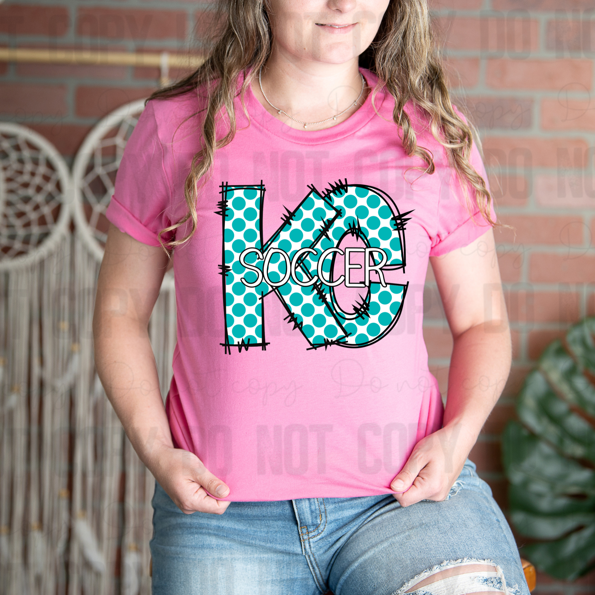 30-283 Kansas City Soccer Polkadot Completed Tee  Completed Tee