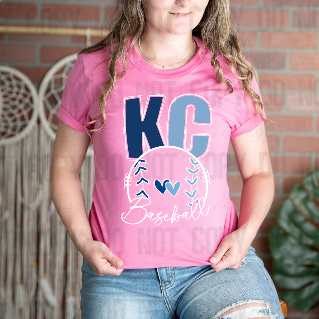 30-289 Kansas City Baseball Completed Tee