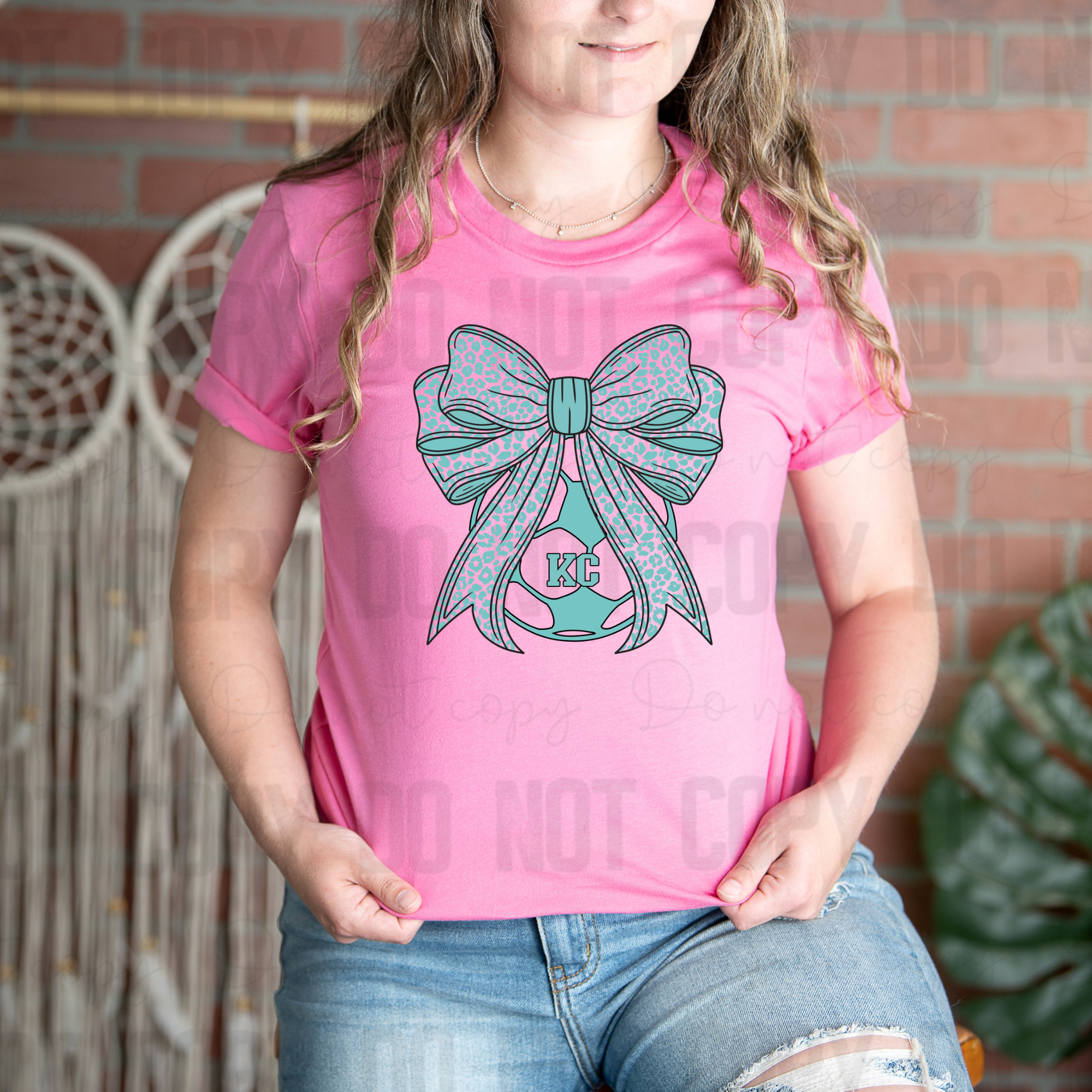 30-291 Kansas City Women_s Soccer Bow Completed Tee