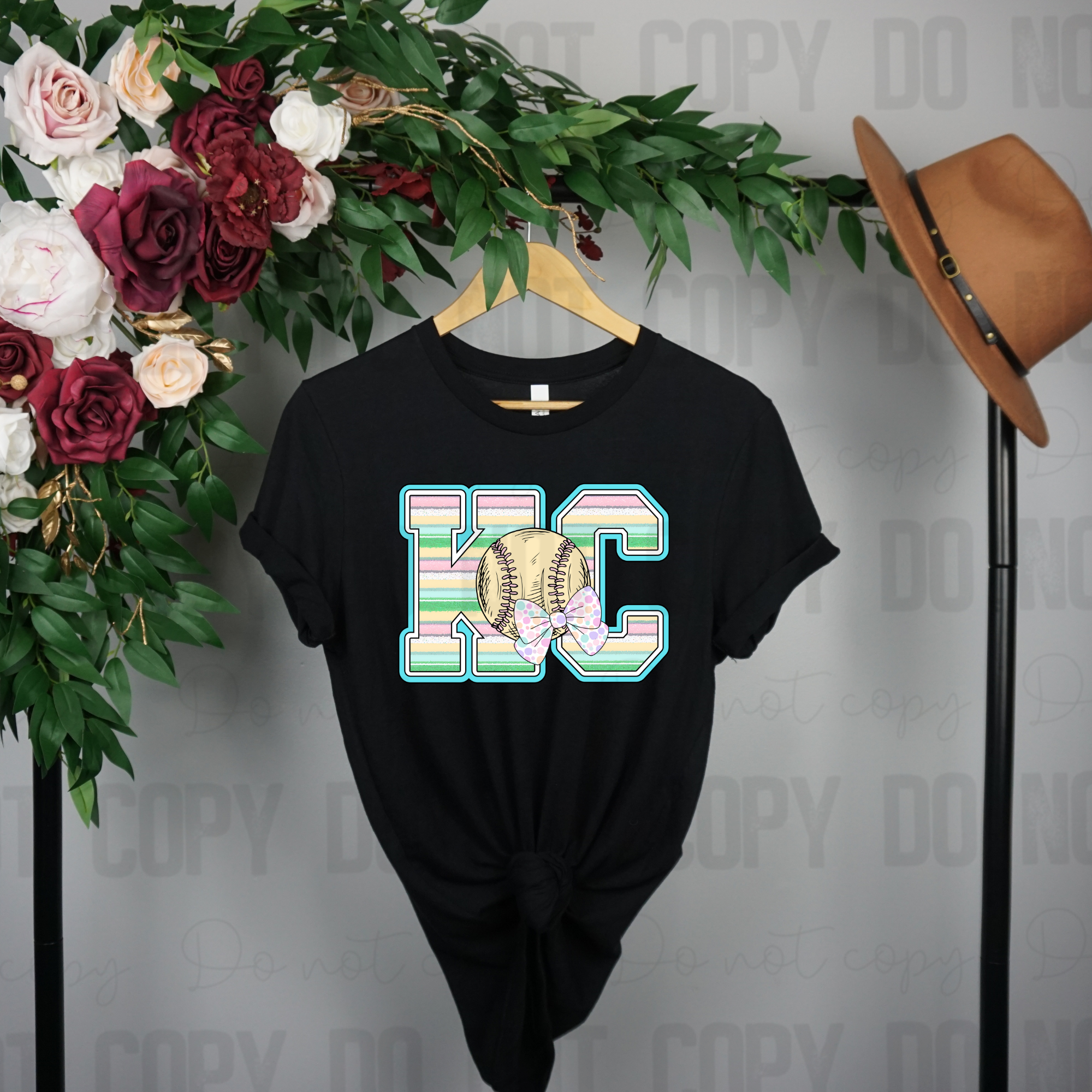 30-298 Kansas City Easter Spring Baseball Completed Tee