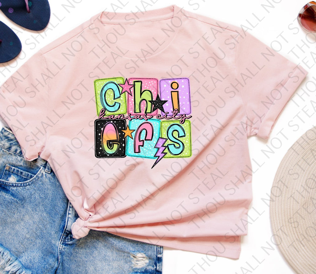 30-365 Kansas City Block Words tee