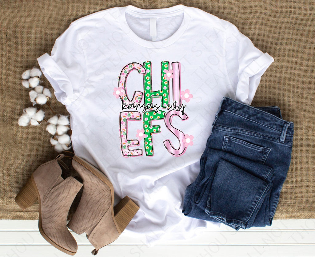 30-374 Chiefs - Colorful Print tee