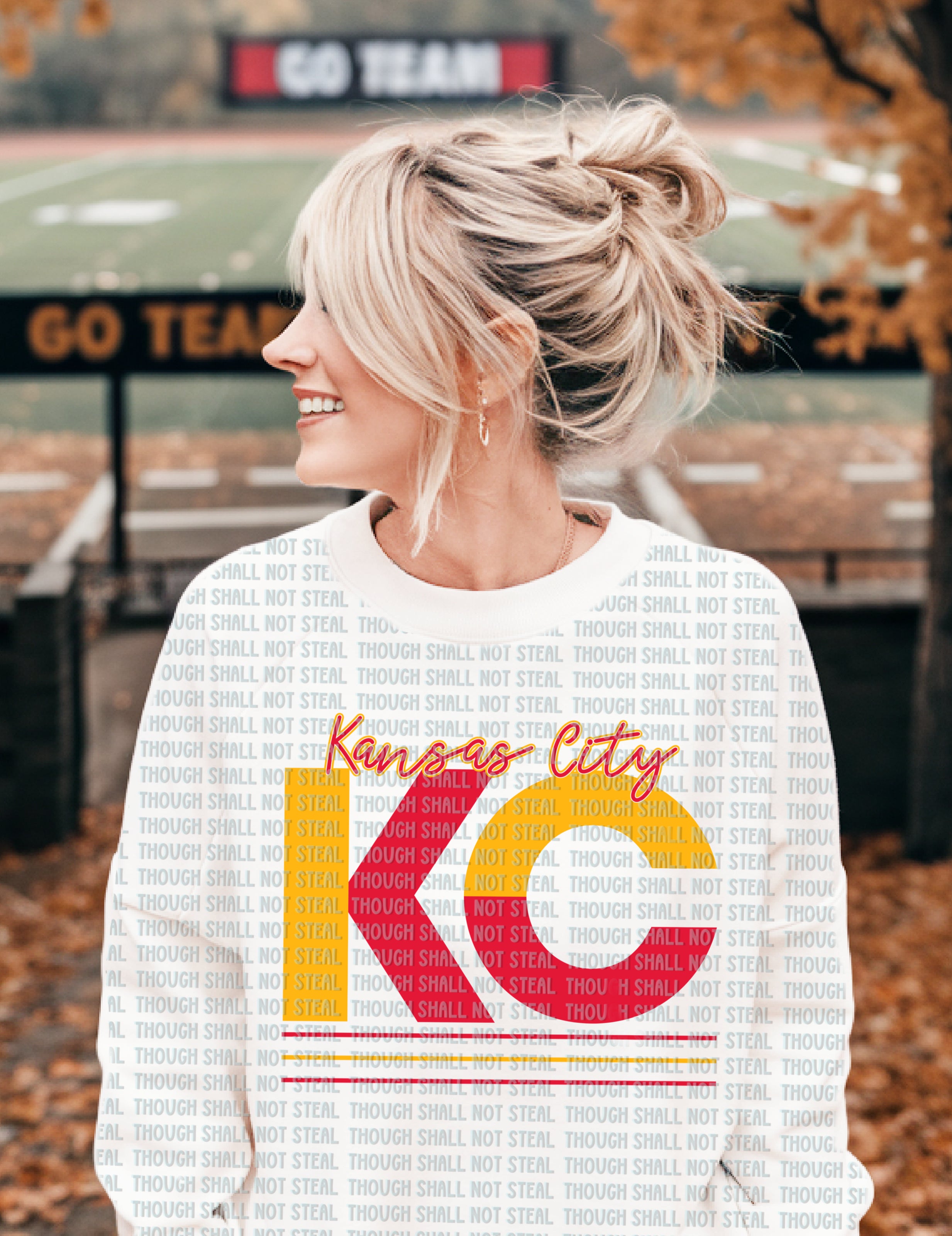 30-376 Kansas City -2 Tone Retro DTF TRANSFER ONLY