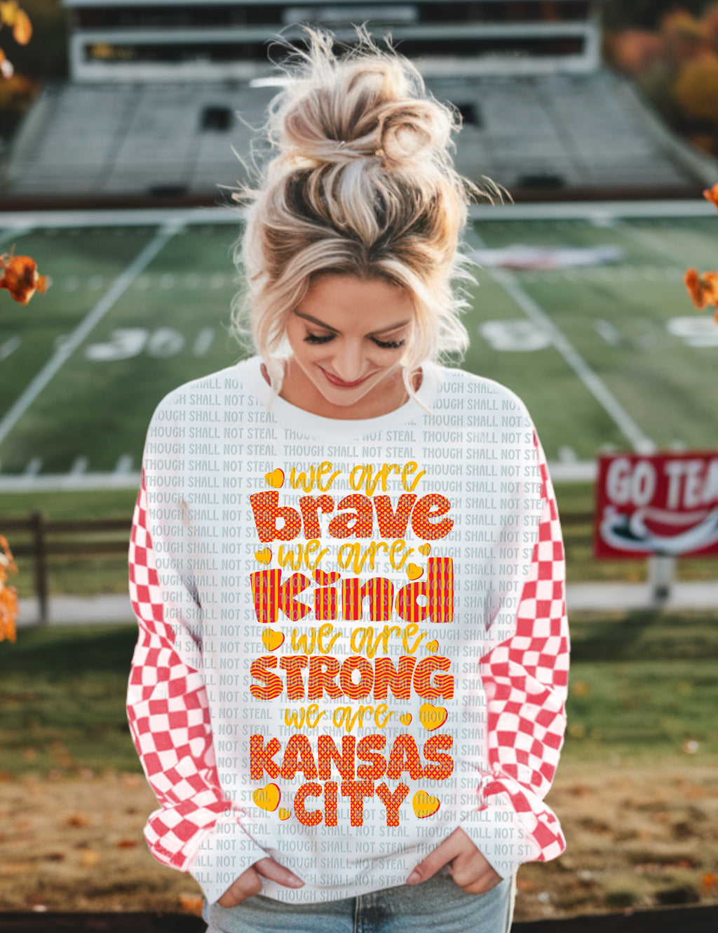 30-382 Brave Kind Strong Kansas City Completed Tee