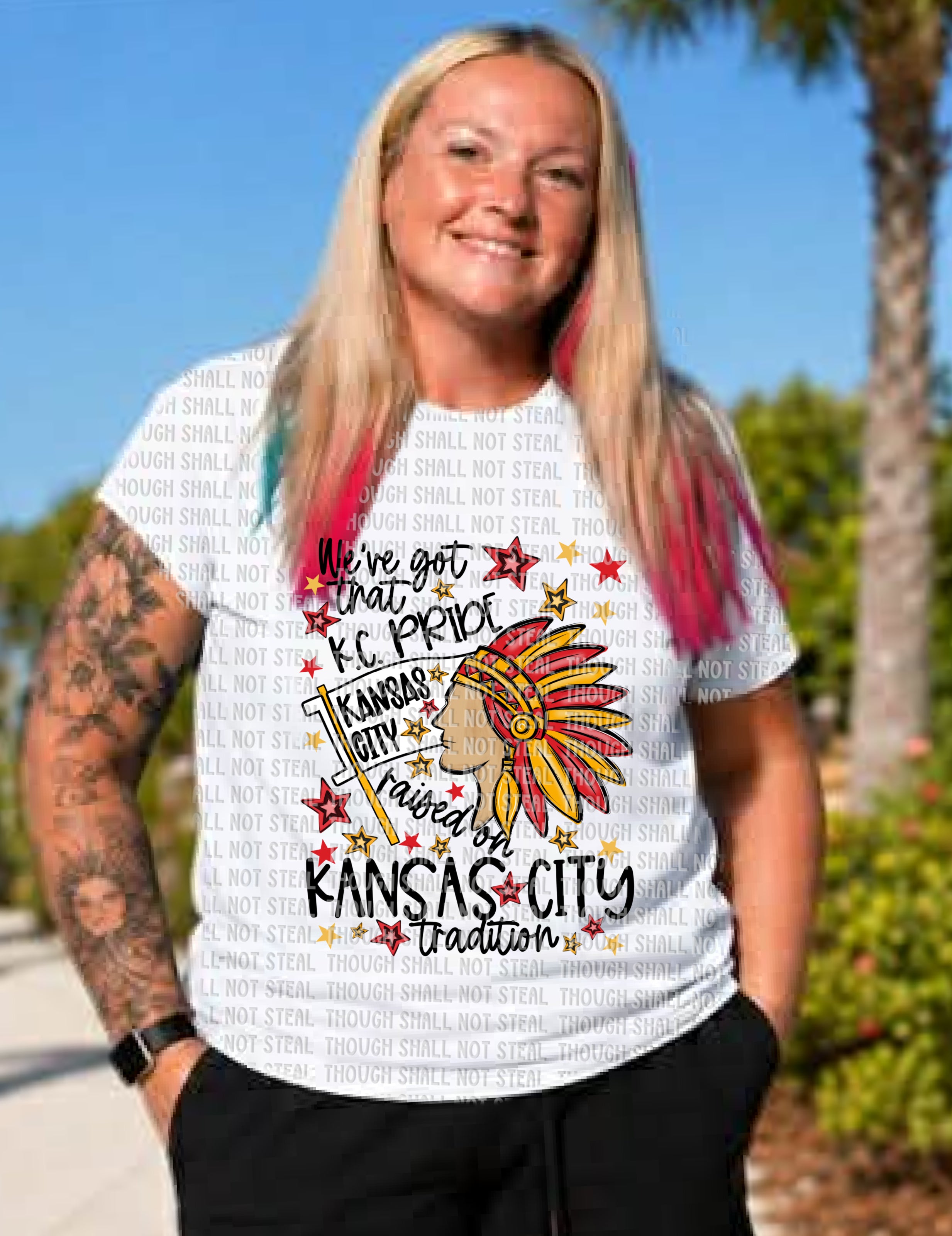 30-396 We_ve got that KC Pride — raised on Kansas City tradition Completed Tee
