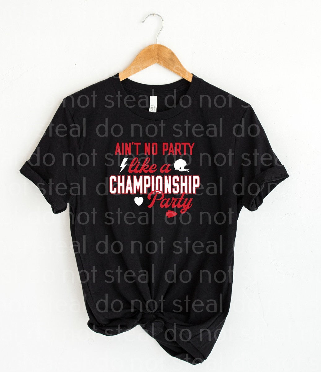 30-45 championship party red DTF TRANSFER ONLY