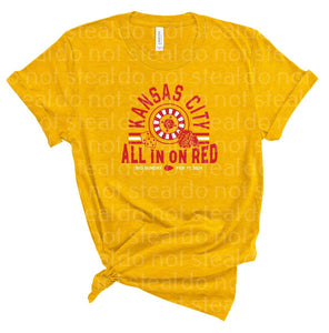30-59 all in on red all red design  DTF TRANSFER ONLY